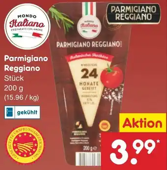 Netto Marken-Discount MONDO Italiano Parmigiano Reggiano Angebot