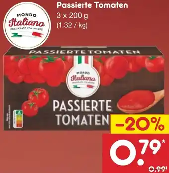 Netto Marken-Discount MONDO Italiano Passierte Tomaten Angebot