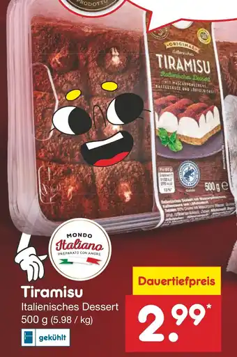 Netto Marken-Discount MONDO Italiano Tiramisu Angebot