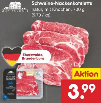 Netto Marken-Discount GUT PONHOLZ Schweine-Nackenkoteletts Angebot