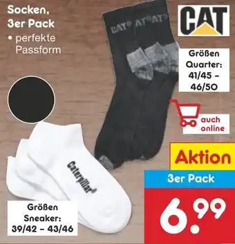 Netto Marken-Discount CAT Socken, 3er Pack Angebot