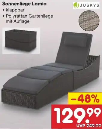 Netto Marken-Discount JUSKYS Sonnenliege Lamia Angebot