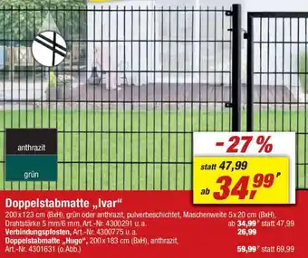 toom Baumarkt Doppelstabmatte ,,Ivar" Angebot