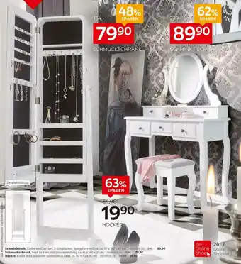 XXXLutz Schminktisch, schmuckschrank oder hocker Angebot