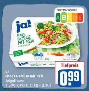 REWE Feines Gemüse mit Reis Angebot