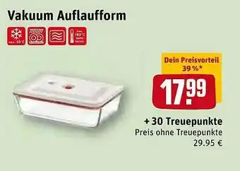 REWE Kaufpark Vakuum Auflaufform Angebot