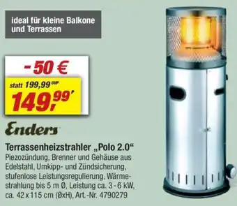 toom Baumarkt Enders Terrassenheizstrahler ,,Polo 2.0" Angebot