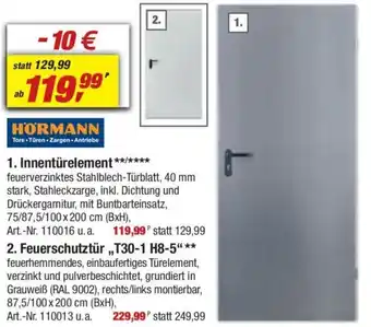 toom Baumarkt HORMANN Innentürelement Angebot