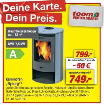 toom Baumarkt Kaminofen ,,Nyborg" Angebot