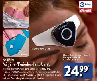Aldi Nord AMBIANO Migräne/Perioden-Tens-Gerät Angebot