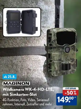 Aldi Nord MAGINON Wildkamera WK-4-HD-LTE, mit Simkarten-Slot Angebot