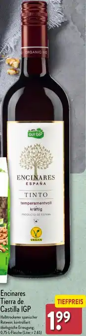 Aldi Nord Encinares Tierra de Castilla IGP 0.75 L Angebot