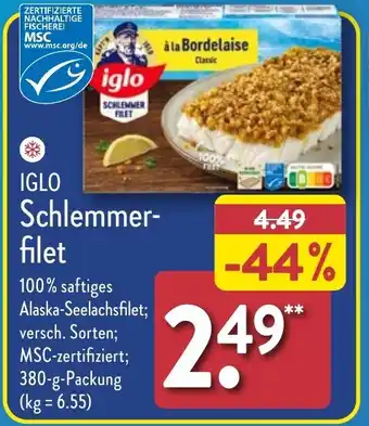 Aldi Nord IGLO Schlemmerfilet 380 g Angebot