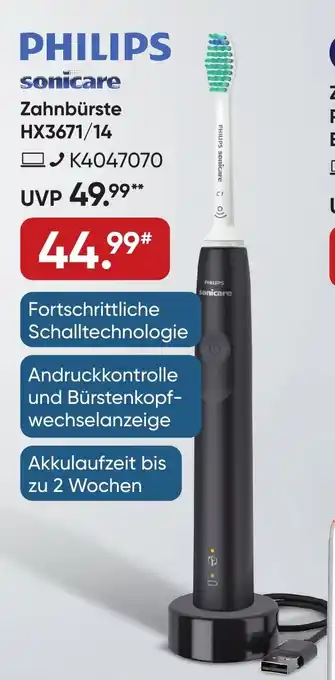 Galeria PHILIPS Sonicare Zahnbürste HX3671/14 Angebot