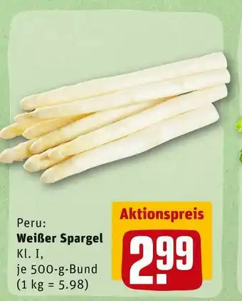 REWE Weißer spargel Angebot