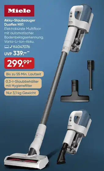 Galeria Miele Akku-Staubsauger Duoflex HX1 Angebot