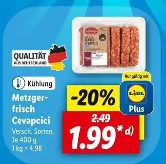 Lidl Metzgerfrisch cevapcici Angebot