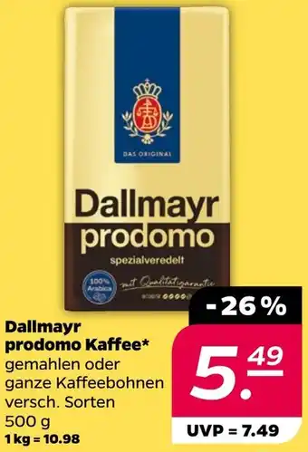 NETTO Dallmayr prodomo Kaffee 500 g Angebot
