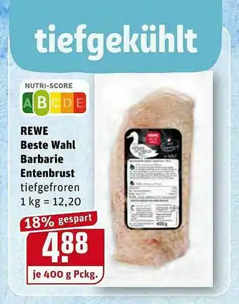 REWE Rewe Beste Wahl Barbarie Entenbrust Angebot