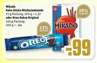 REWE Mikado Keks-sticks Milchschokolade Oder Oreo Kekse Original Angebot