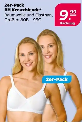 NETTO 2er-Pack BH Kreuzblende Angebot