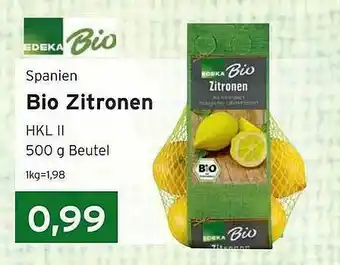 CAP Markt Edeka Bio Bio Zitronen Angebot