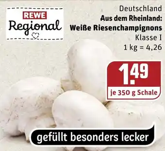 REWE Weiße Riesenchampignons 350g Angebot