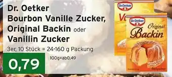 CAP Markt Dr Oetker Bourbon Vanille Zucker, Original Backin Oder Vanillin Zucker Angebot