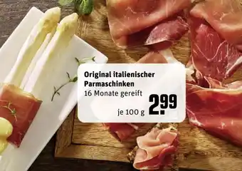 REWE Original Italienischer Parmaschinken 100g Angebot