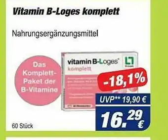 Easy Apotheke Vitamin B-loges Komplett Angebot