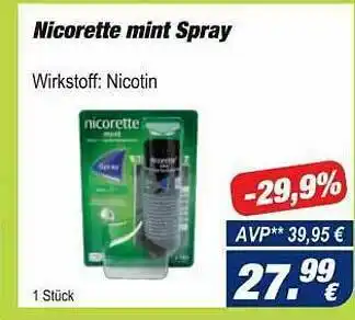 Easy Apotheke Nicorette Mint Spray Angebot