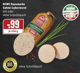 REWE Rewe Hausmarke Sahne Leberwurst 100 g Angebot