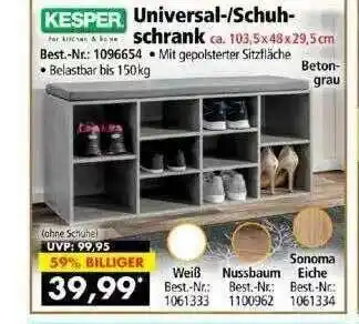 Norma24 Kesper Universal- Schuhschrank Angebot