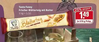 REWE Tante Fanny Frischer Blätterteig Mit Butter Angebot