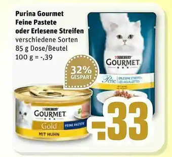 REWE Purina Gourmet Feine Pastete Oder Erlesene Streifen Angebot