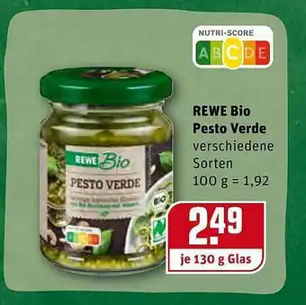 REWE Rewe Bio Pesto Verde Angebot