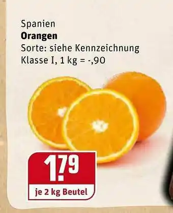 REWE Spanien Orangen Angebot