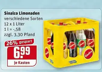 REWE Sinalco Limonaden Angebot