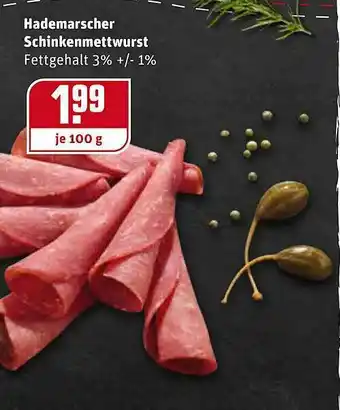 REWE Hademarscher Schinkenmettwurst Angebot