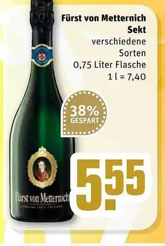 REWE Kaufpark Fürst Von Metternich Sekt Angebot