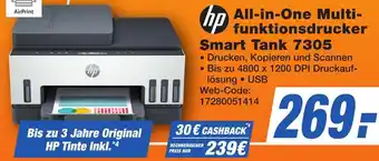 K+B Expert hp All-in-One Multifunktionsdrucker Smart Tank 7305 Angebot