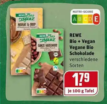 REWE Kaufpark Rewe Bio+vegan Vegane Bio Schokolade Angebot
