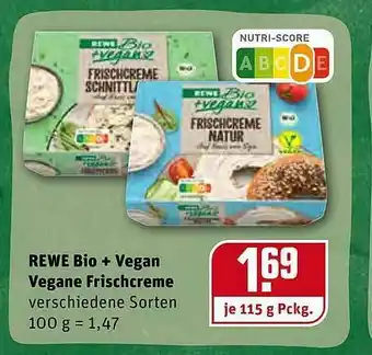 REWE Kaufpark Rewe Bio + Vegan Vegane Frischcreme Angebot