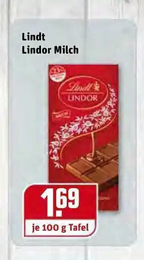 REWE Kaufpark Lindt Lindor Milch Angebot