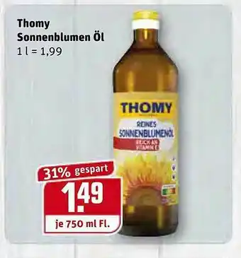 REWE Kaufpark Thomy Sonnenblumen öl Angebot