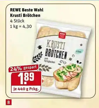 REWE Kaufpark Rewe Beste Wahl Frusti Brötchen Angebot