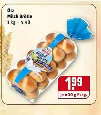 REWE Kaufpark ölz Milch Brötle Angebot