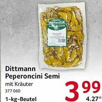 Selgros Dittmann Peperoncini Semi Angebot