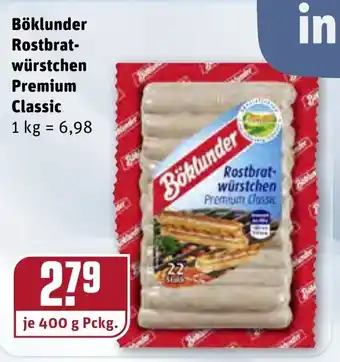 REWE Böklunder Rostbratwürstchen Premium Classic 400g Angebot