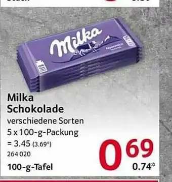 Selgros Milka Schokolade Angebot